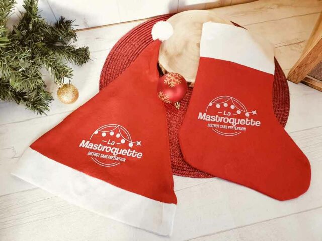 Bonnet et chaussette de Noël